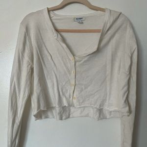 Old Navy Cropped button up